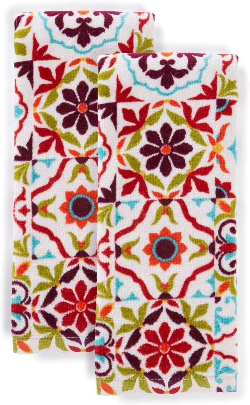 Fiesta Worn Tiles Kitchen Towels Set