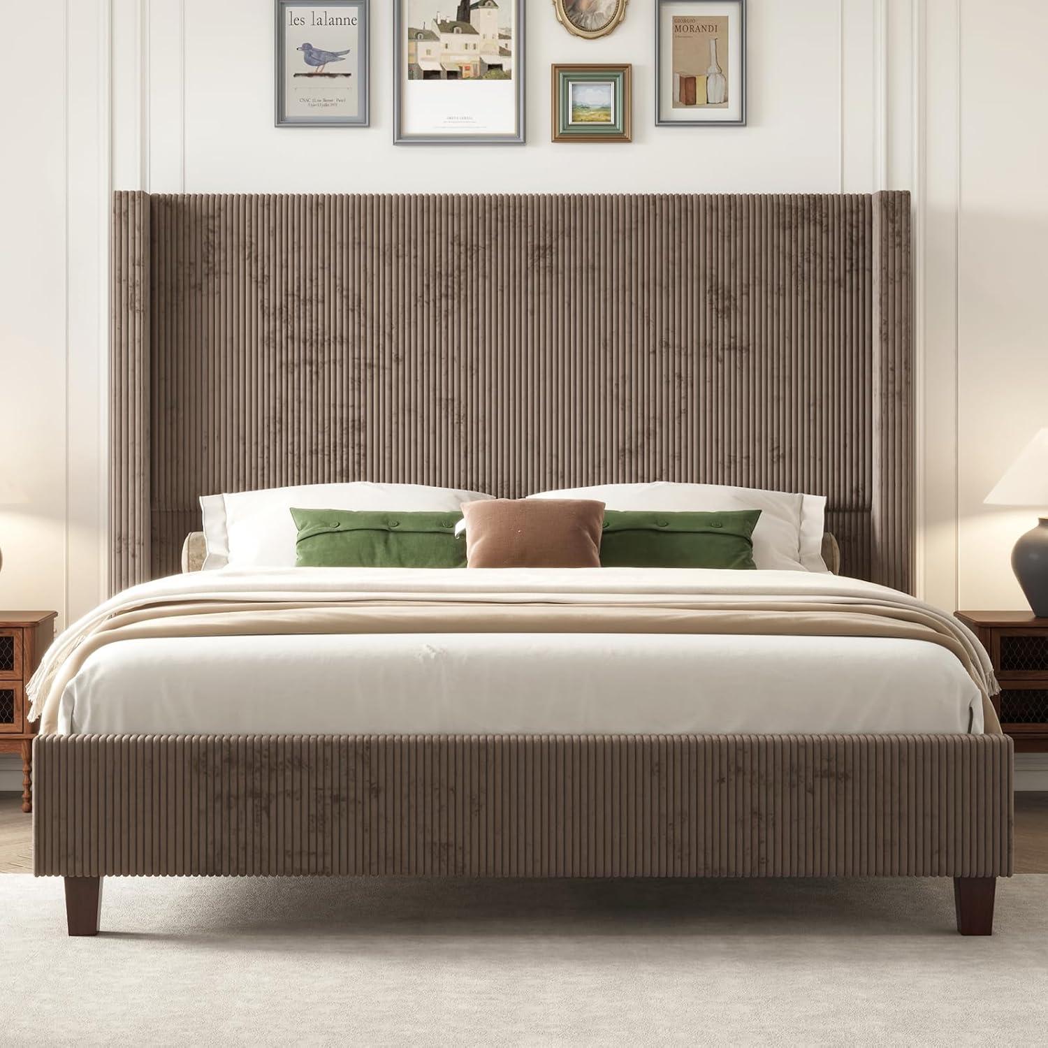 Willa Arlo™ Interiors Dunwoody Upholstered Wingback Platform Bed