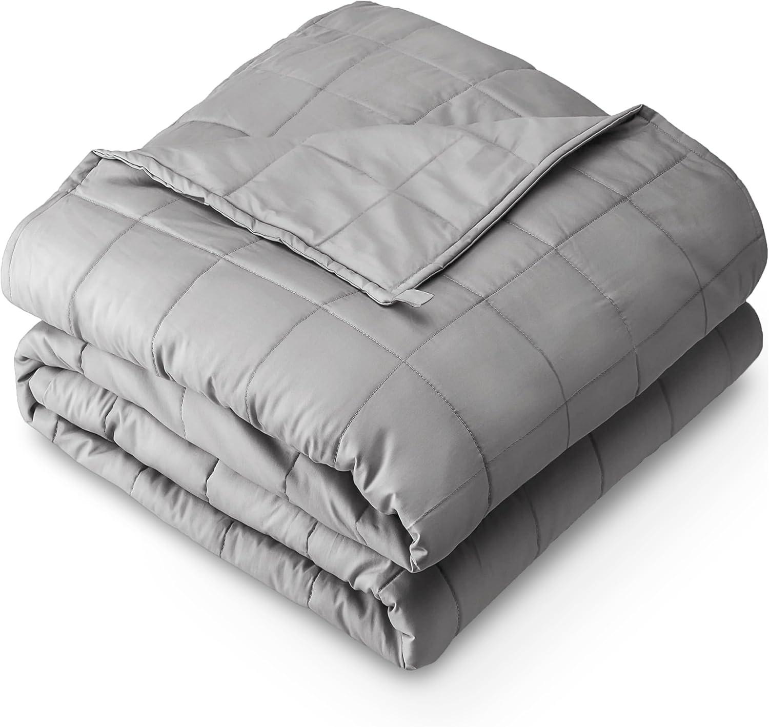 Bare Home Cotton Twill Weighted Blanket