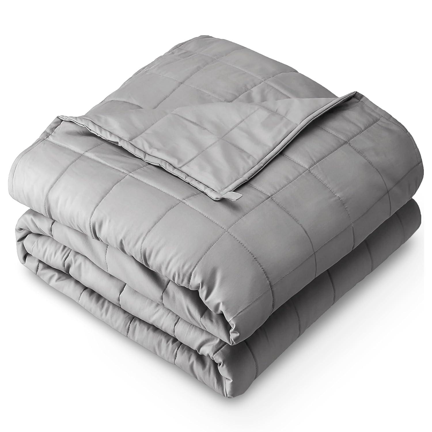 Bare Home Cotton Twill Weighted Blanket