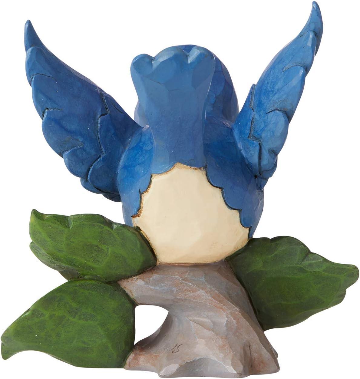 Enesco Jim Shore Heartwood Creek Mini Bluebird Figurine, 3.5", Multicolor