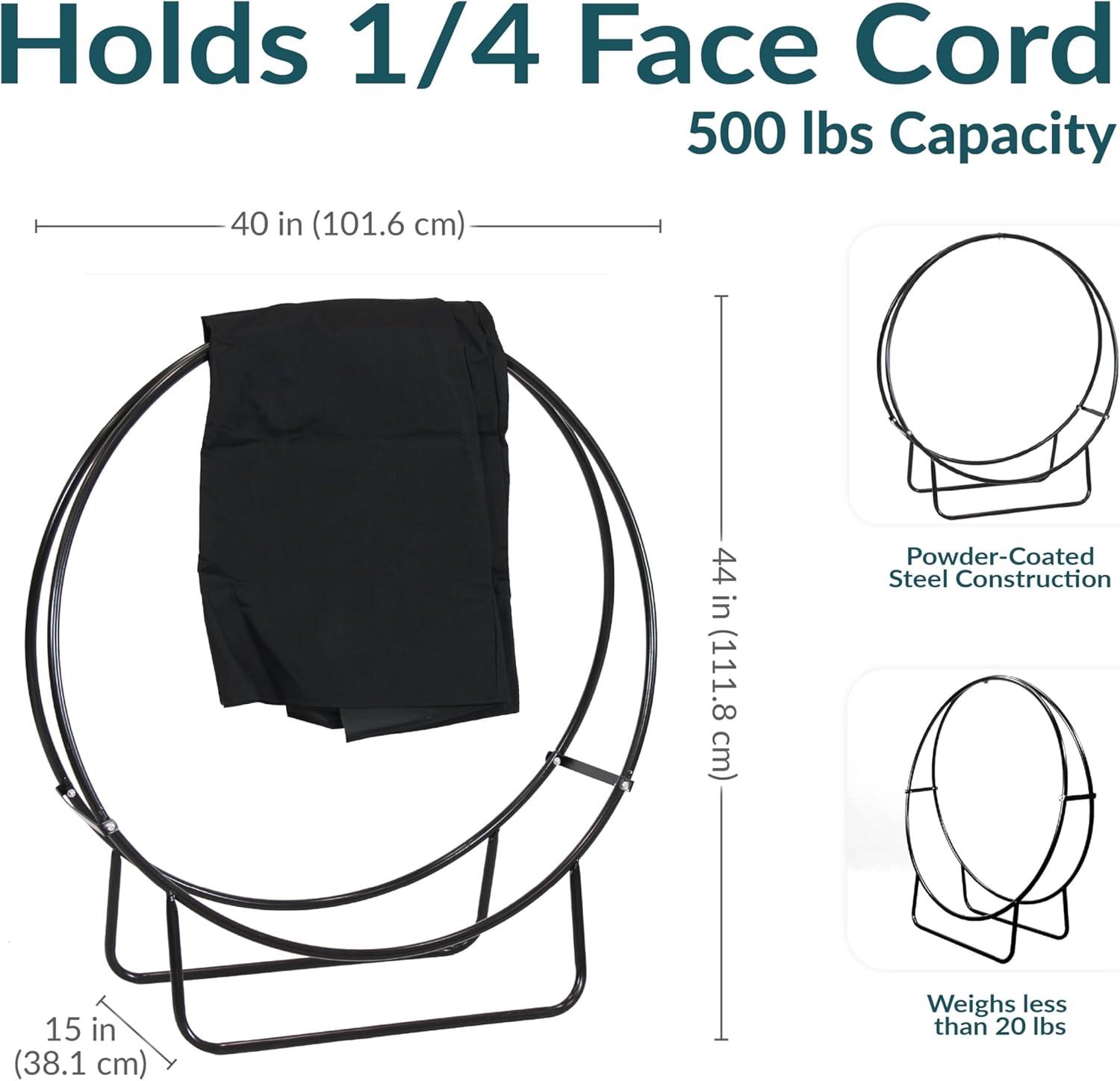 17 Stories Nargish 40'' W Metal Log Rack