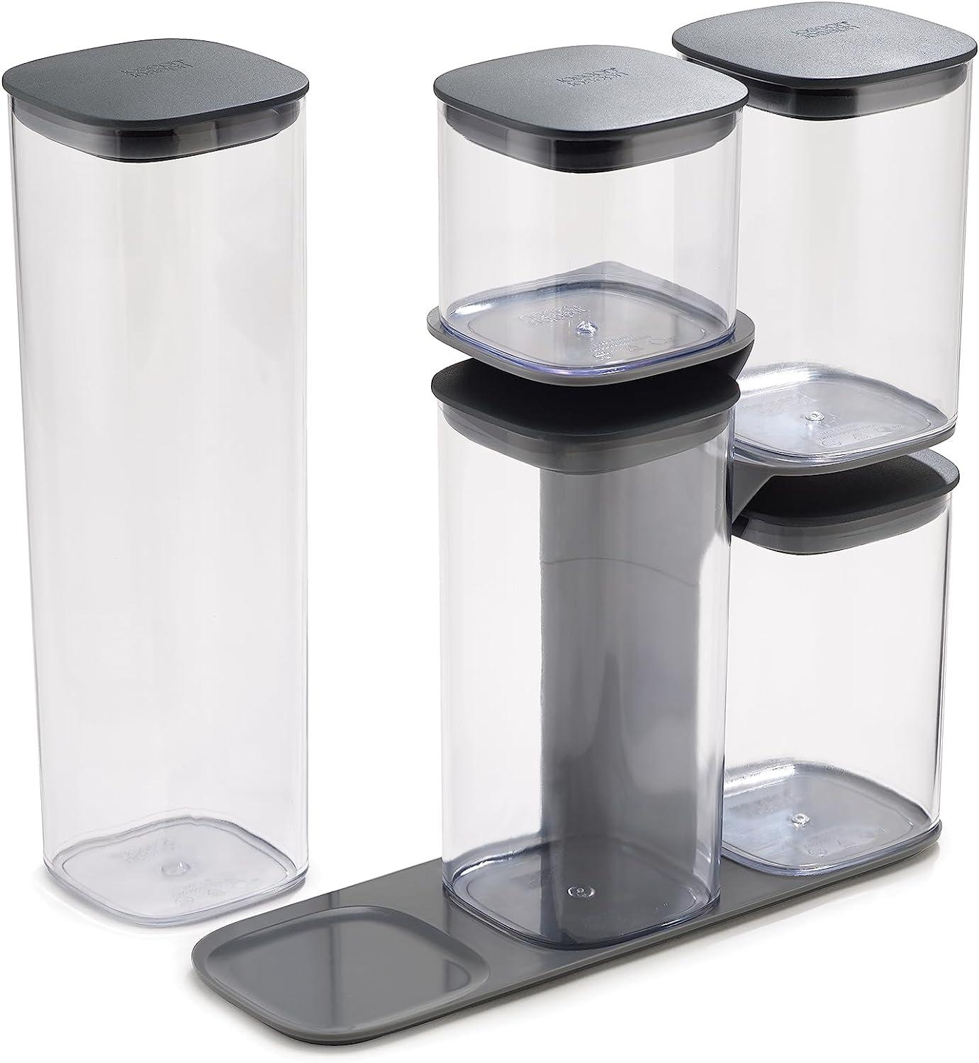 Joseph Joseph Podium 5-Piece Dry Food Storage Container Set with Stand