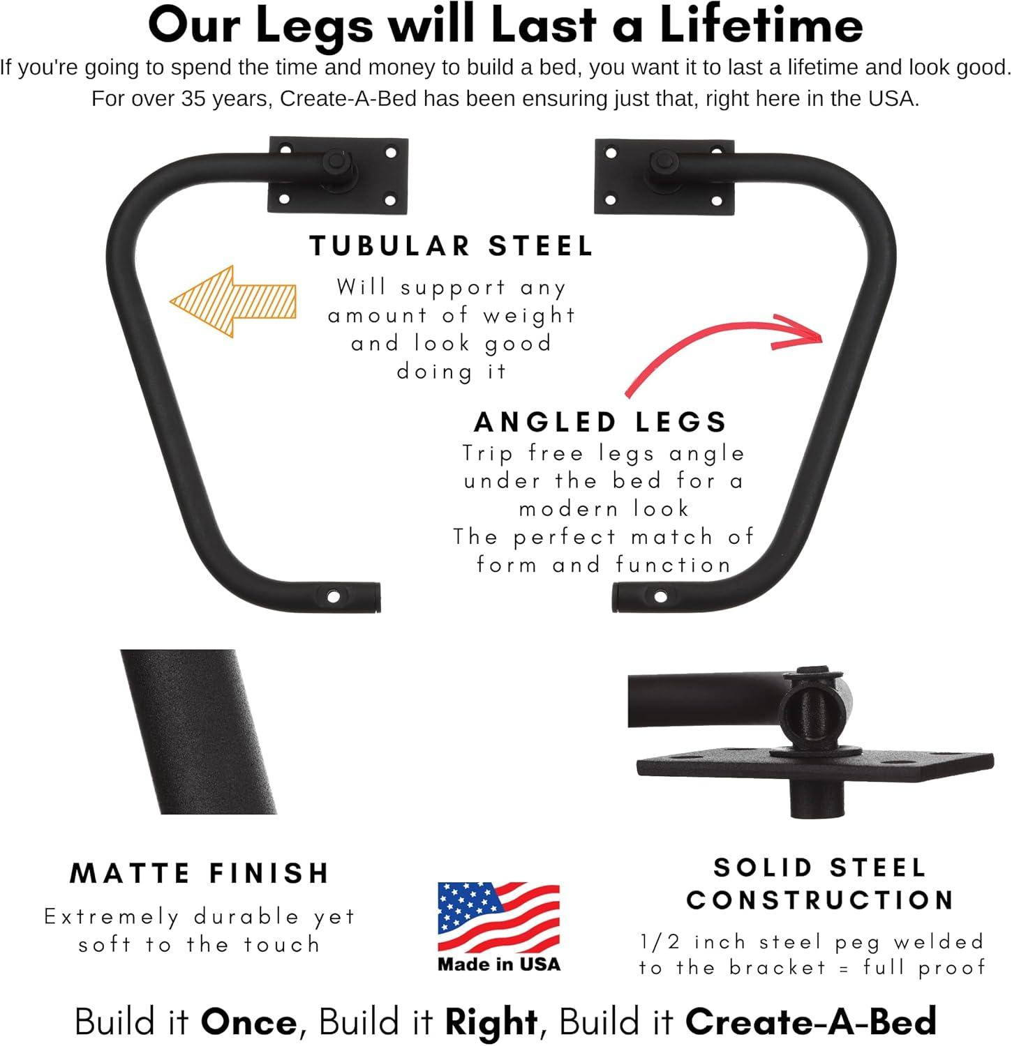 Create-A-Bed Twin Size Deluxe Murphy Bed Kit, Vertical