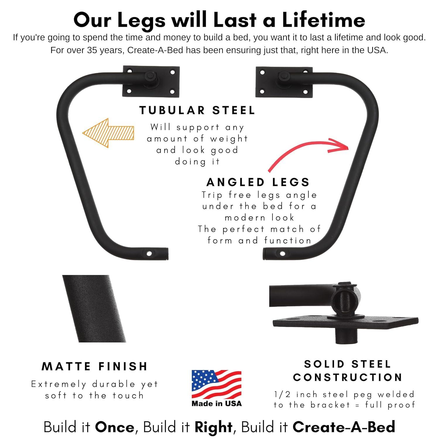 Create-A-Bed Twin Size Deluxe Murphy Bed Kit, Vertical