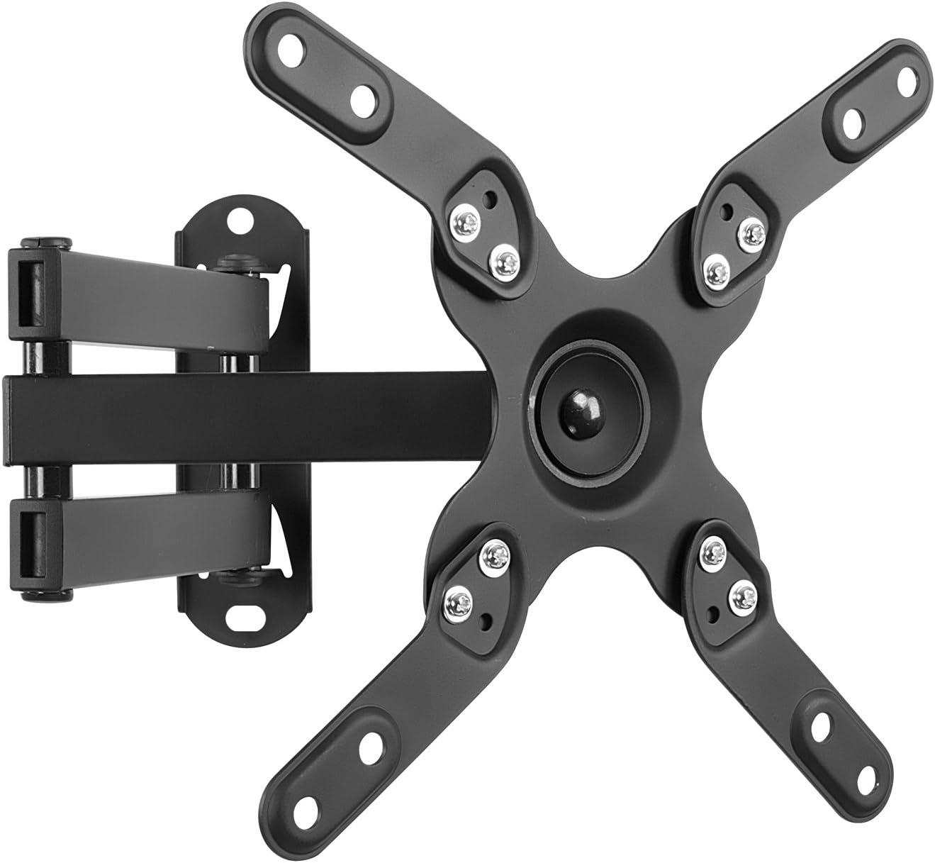 Black Steel Full-Motion TV Wall Mount for 17-55 inch Screens