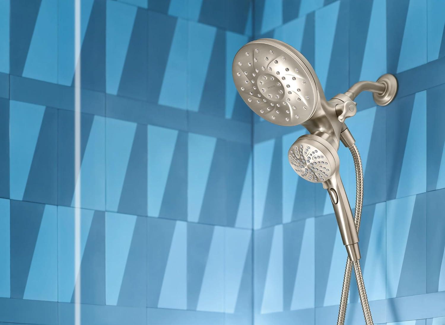 Moen Engage Tub and Shower Faucet with Magnetix Dual Shower Heads, Valve Included