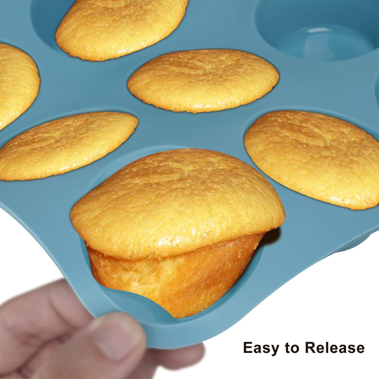 Economical 7-Piece Blue Silicone Nonstick Bakeware Set