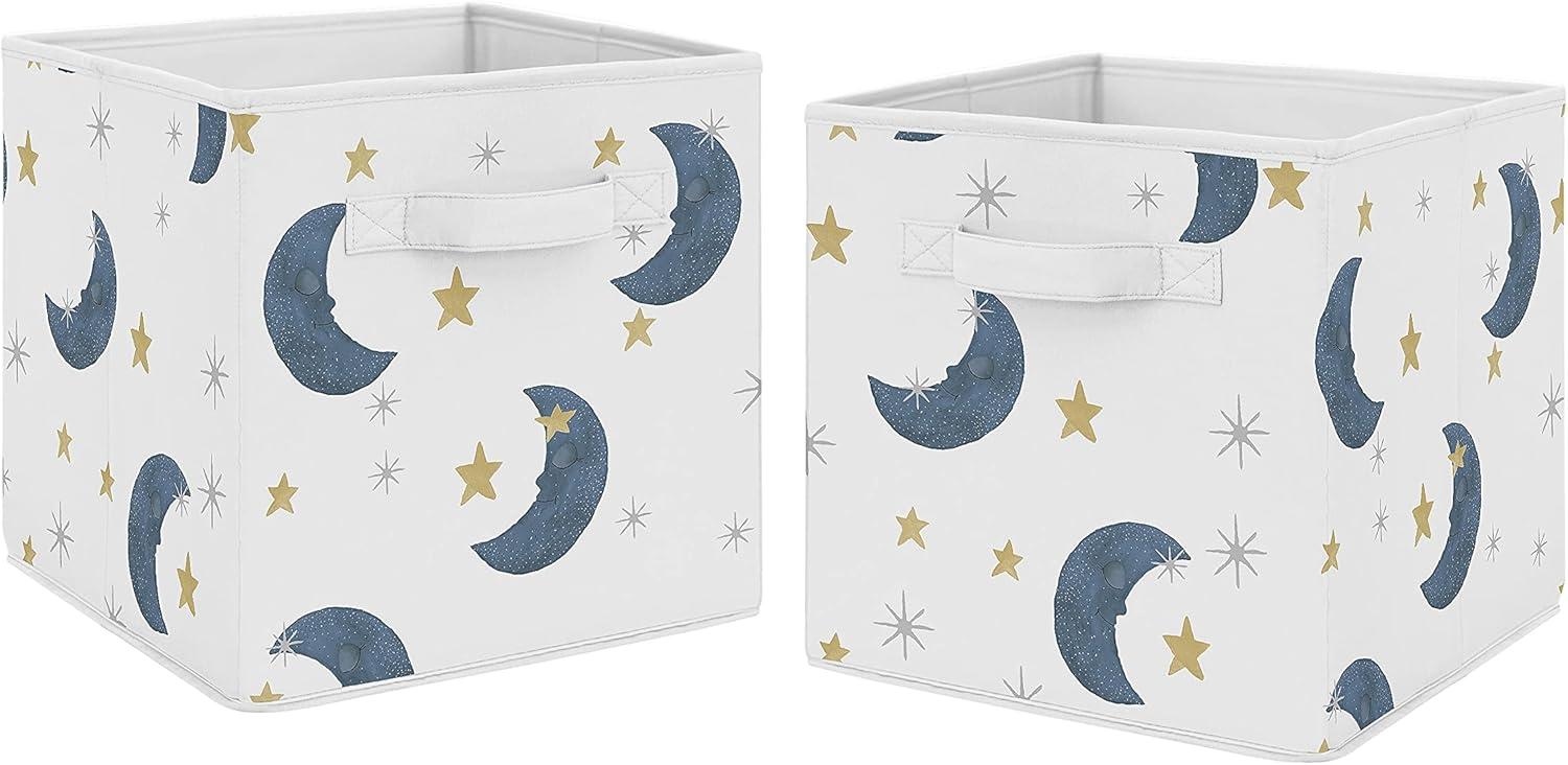 Moon And Stars Fabric Storage Bin By Sweet Jojo Designs