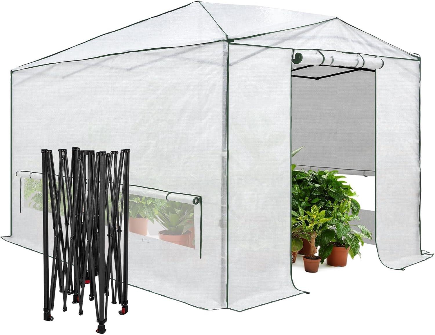 EAGLE PEAK Pop Up Greenhouse 8' W x 12' D Greenhouse