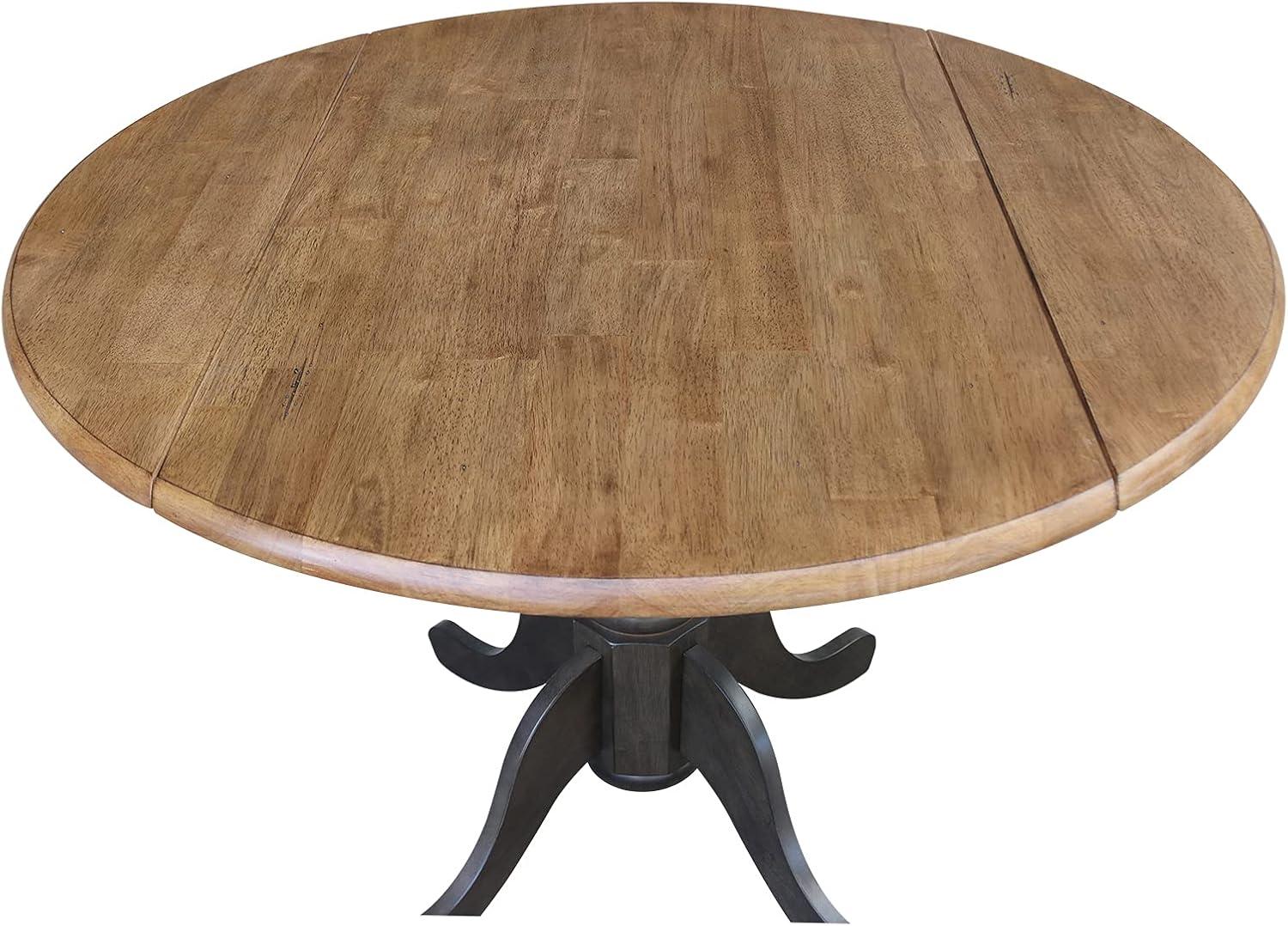 42" Mason Round Dual Drop Leaf Dining Table - International Concepts