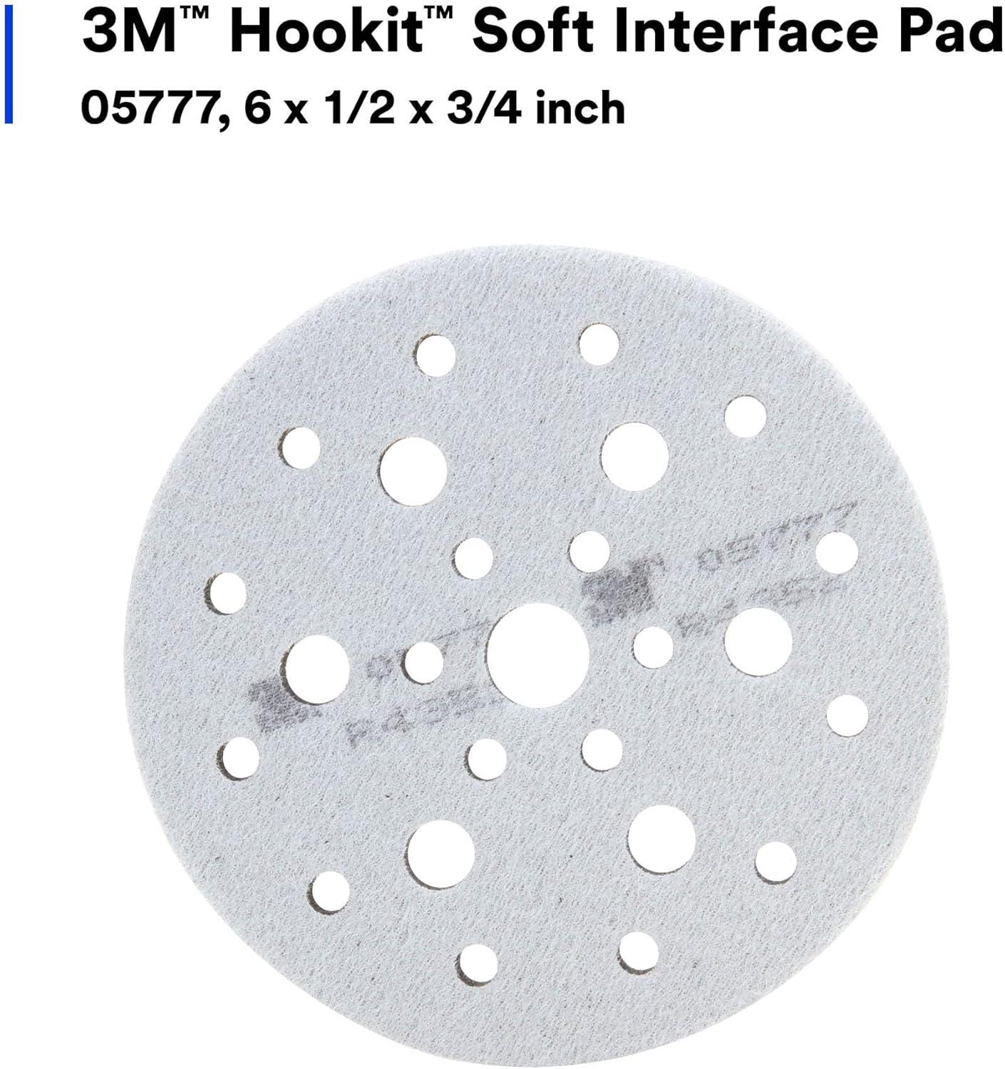 3M SOFT INTERFACE PADS 6" X 1/2" X 1 HOOKIT