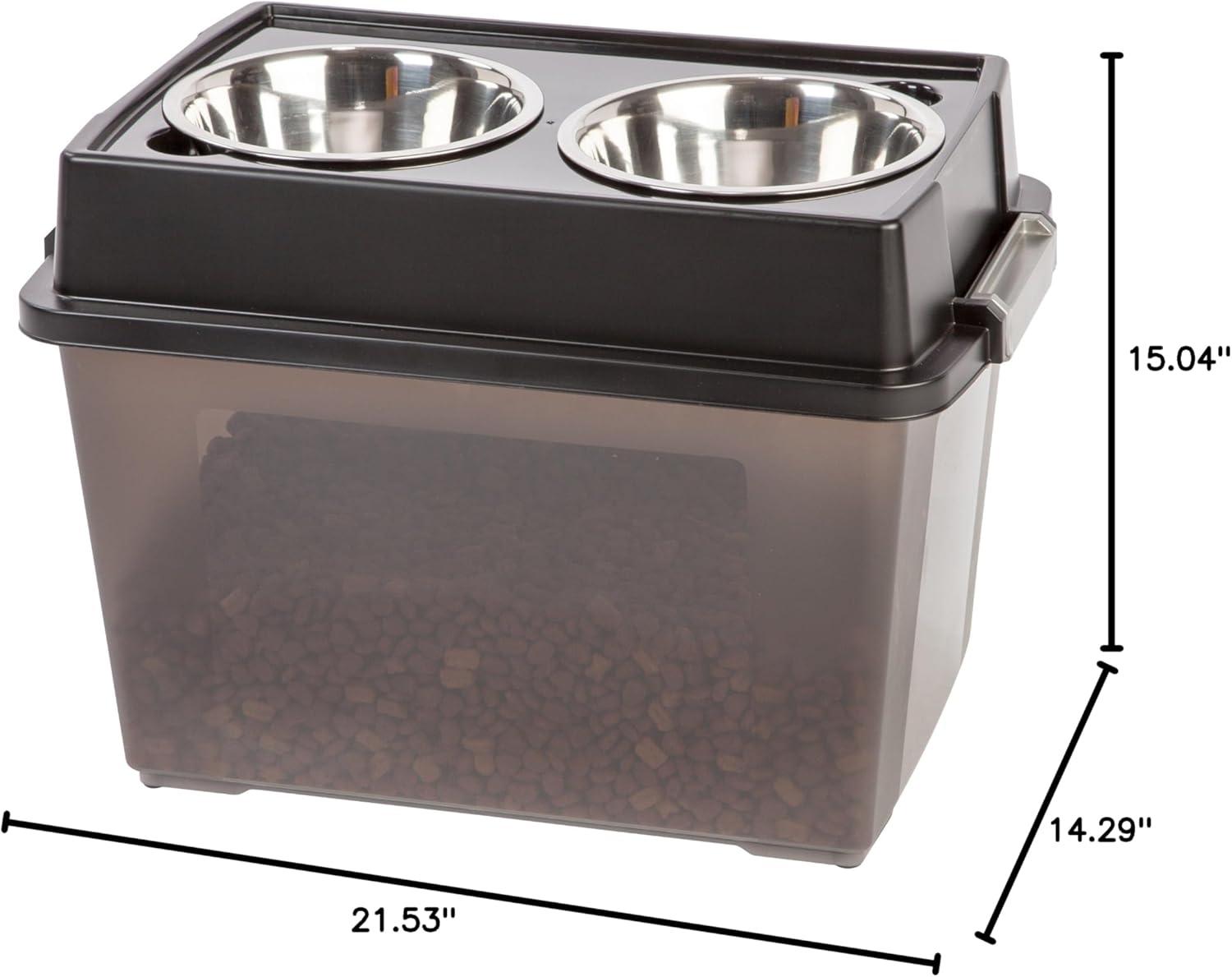 IRIS USA, Inc. Elevated Feeder Food Container Pet Placemat