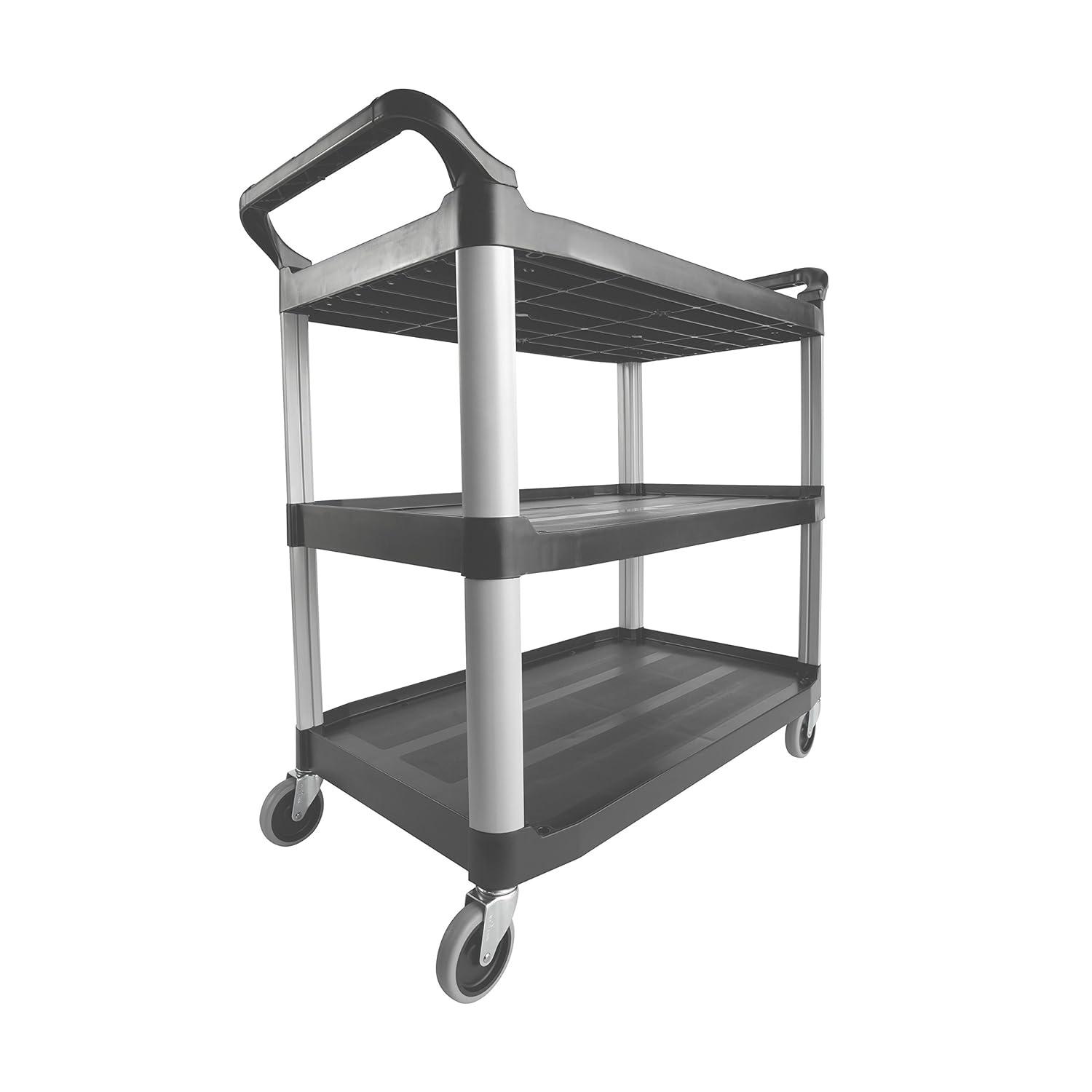 Rubbermaid Commercial Utility Cart,300 lb. Load Cap., PE FG409100GRAY