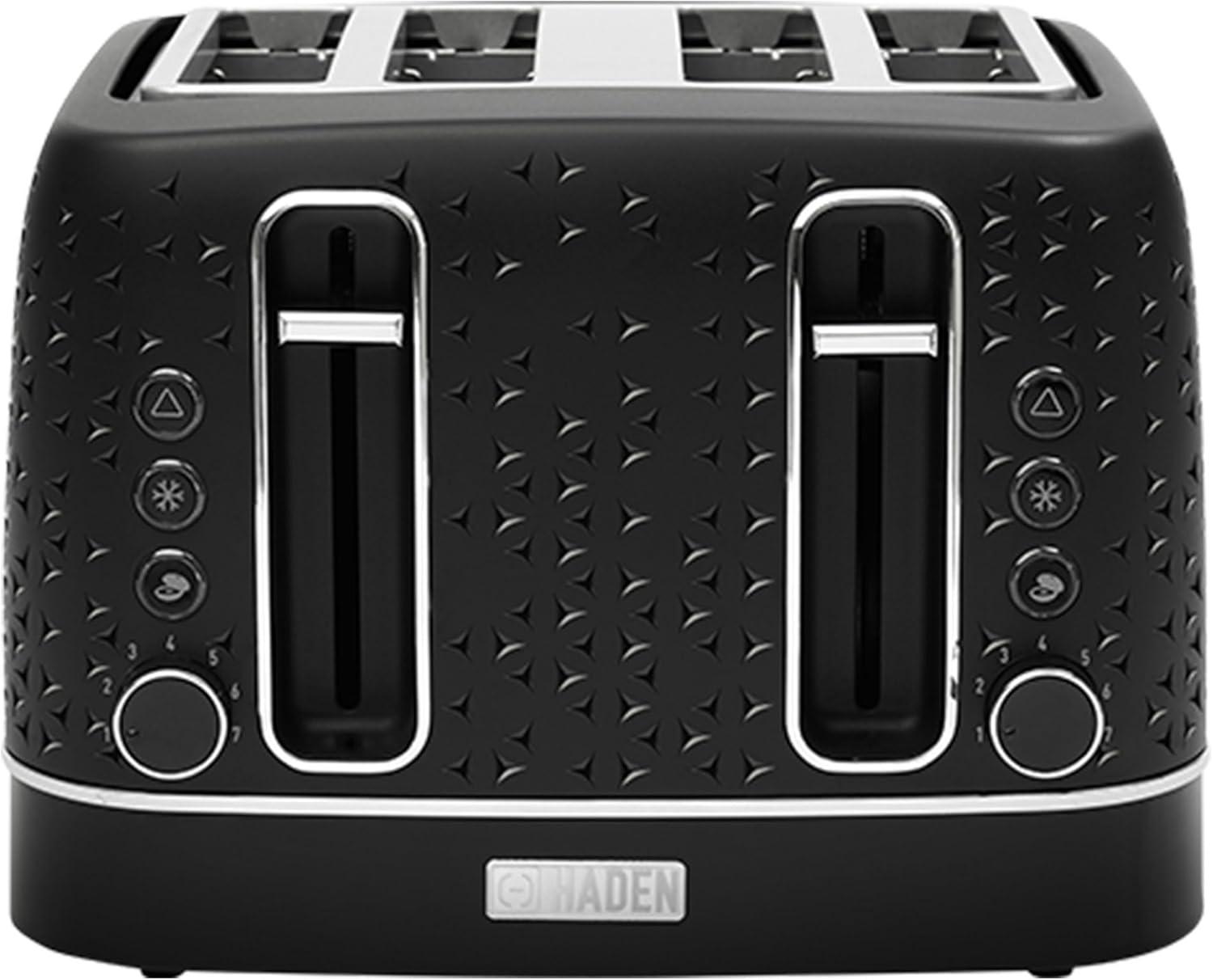 HADEN Starbeck Black 4-Slice Toaster