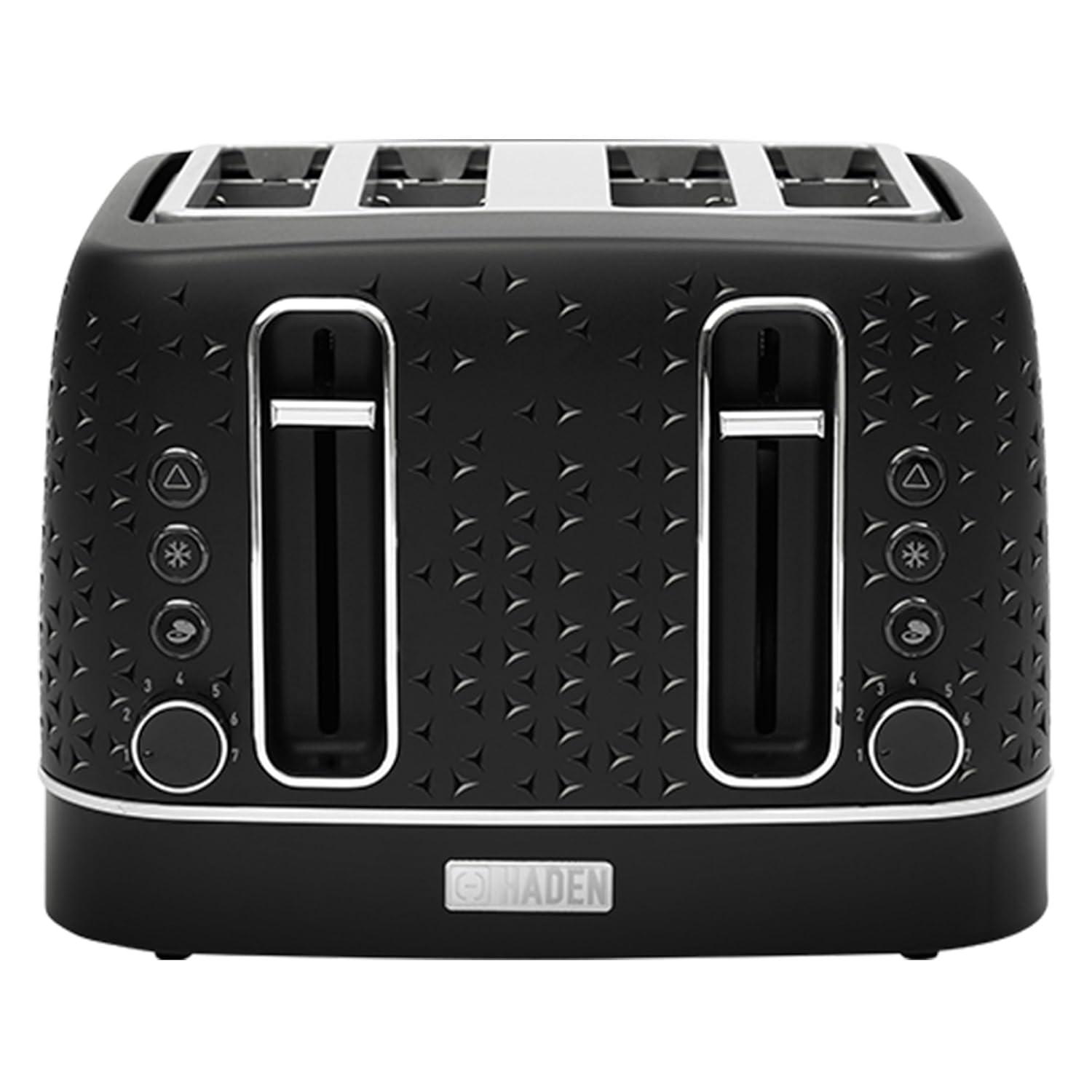 HADEN Starbeck Black 4-Slice Toaster