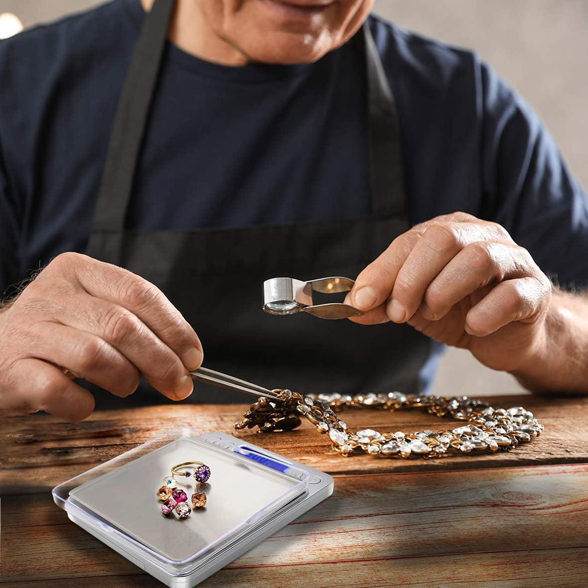 Compact Stainless Steel Digital Kitchen Scale with LCD Display