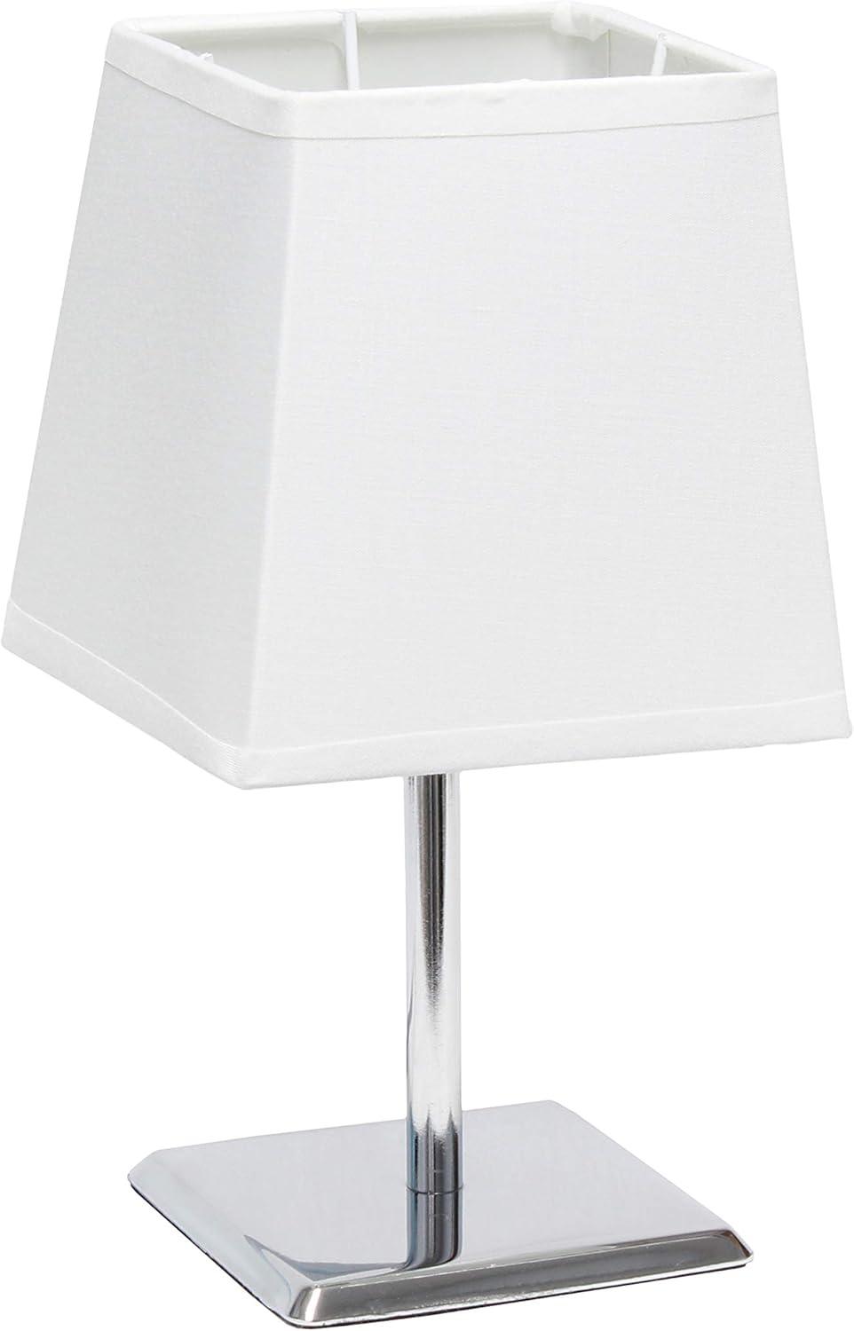 Mini Table Lamp with Squared Empire Fabric Shade - Simple Designs