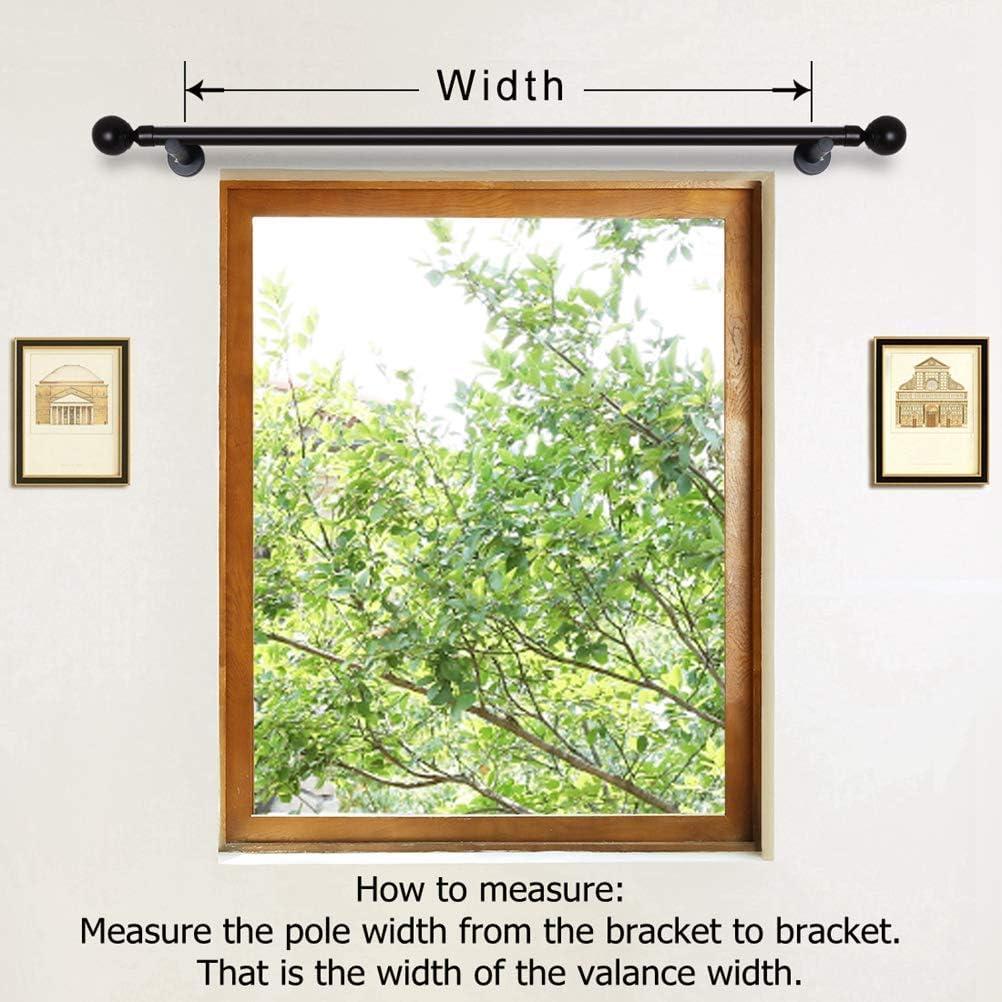 ELKCA Beige Double-Sided Chenille Waterfall Valance for Living Room Luxury Window Curtains Valance for Bedroom,Rod Pocket (Beige, W79 Inch, 1 Panel)