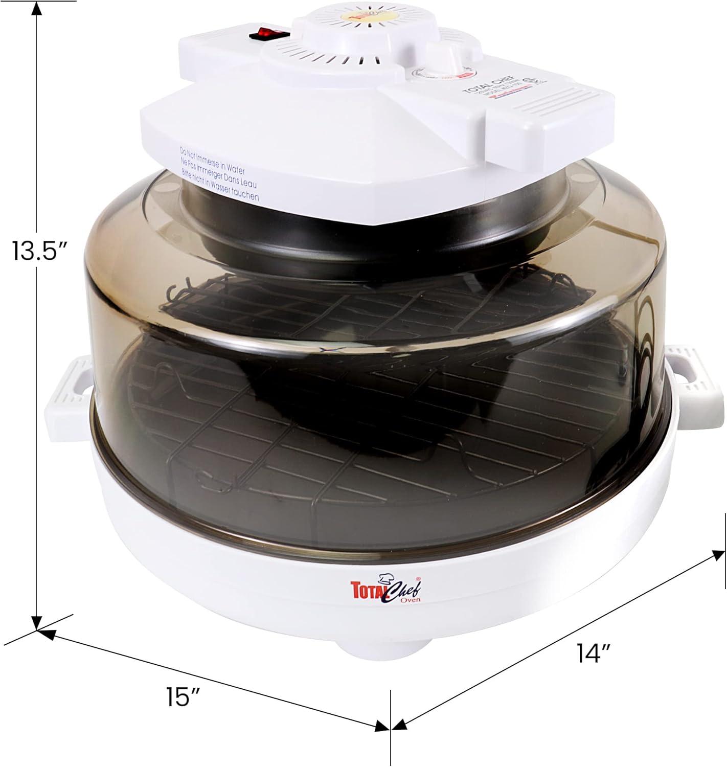 Total Chef Total Chef Countertop Infrared Oven with Convection Air Circulation, 6L