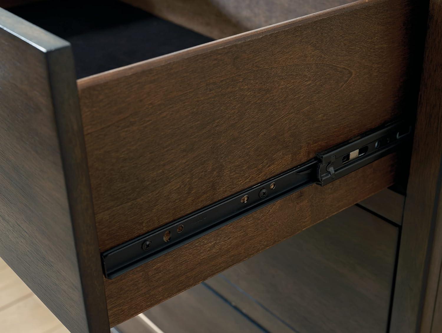 Signature Design by Ashley Contemporary Wittland 2 Drawer Nightstand, Brown