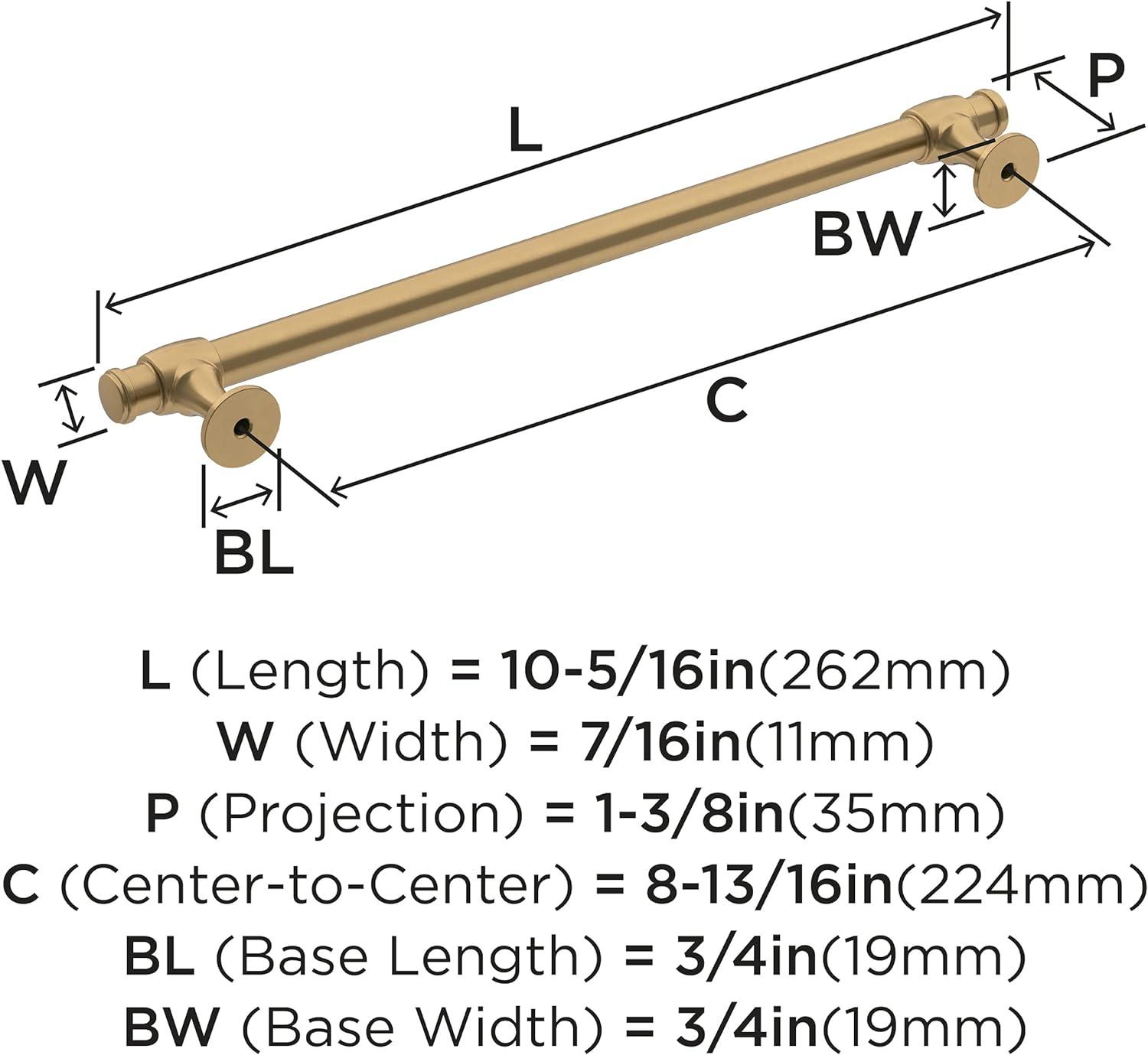 Champagne Bronze Traditional Cabinet Bar Pull with Mounting Hardware