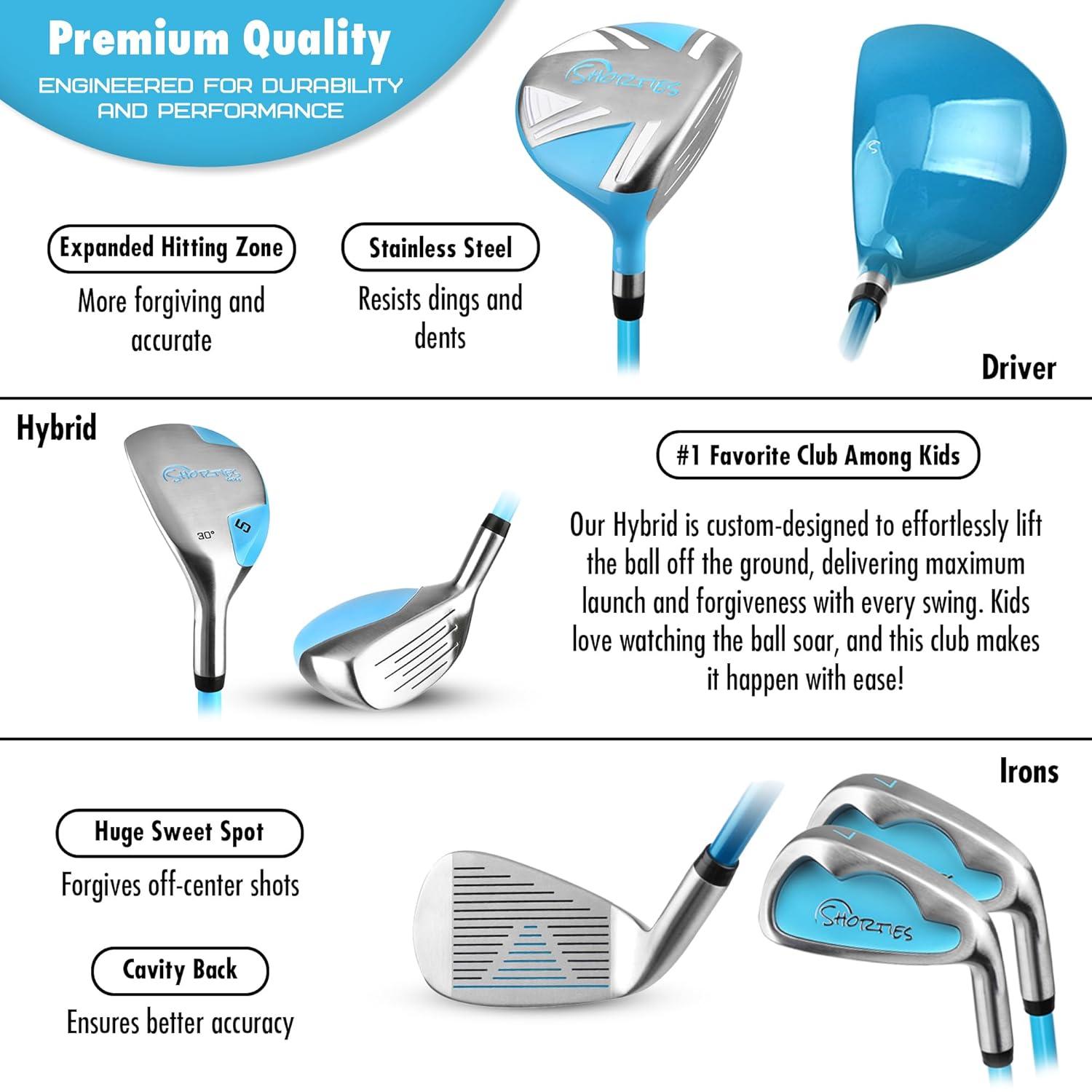 Shorties Golf Kid's Golf Club Set (Kids 34"-38" Tall) TINY Graphite - Left