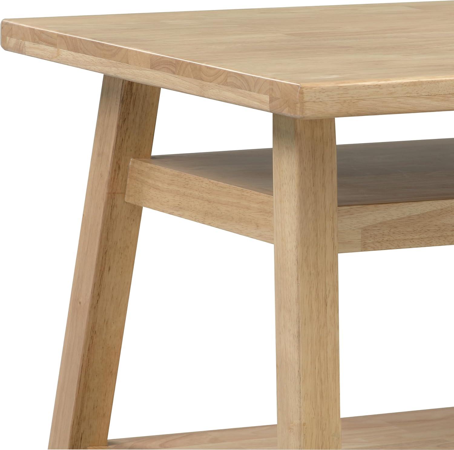 ECR4Kids ECR4Kids Sit n' Stash Rectangular Table, Classroom Storage, Natural