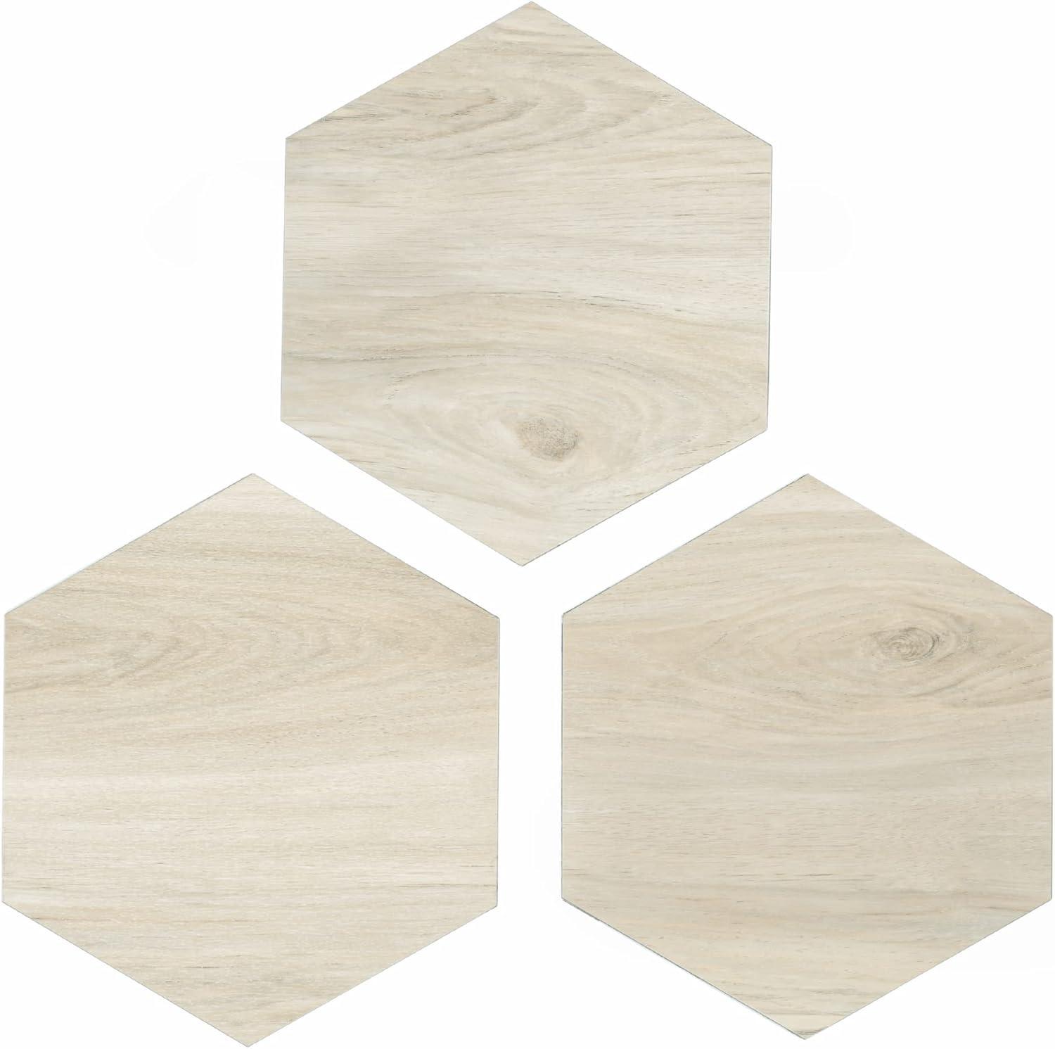 BaseCore Hex Pistachio 12 MIL x 5.75 in. W Waterproof Peel and Stick Vinyl Plank Flooring (21.5sqft/case)