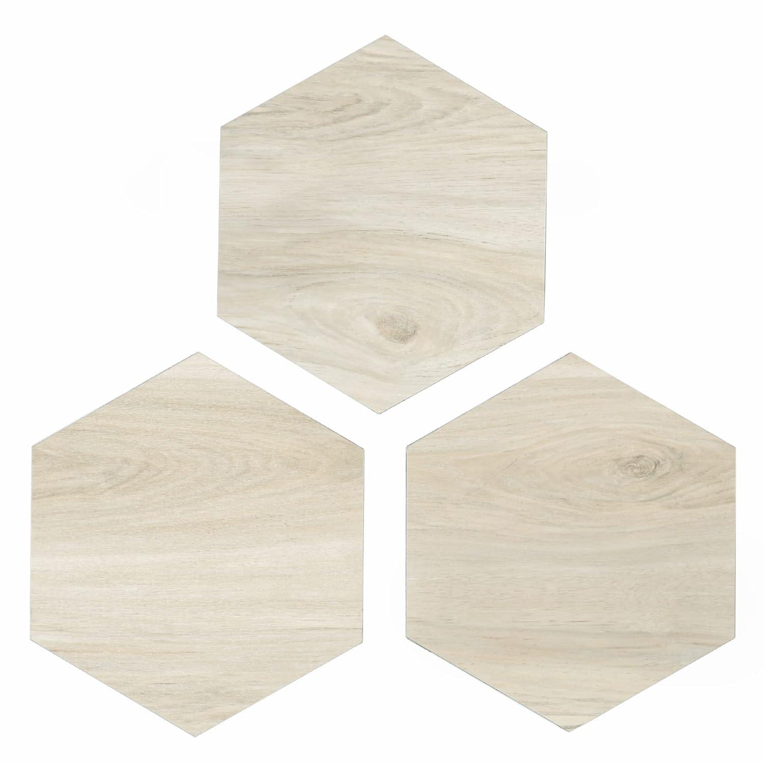 BaseCore Hex Pistachio 12 MIL x 5.75 in. W Waterproof Peel and Stick Vinyl Plank Flooring (21.5sqft/case)