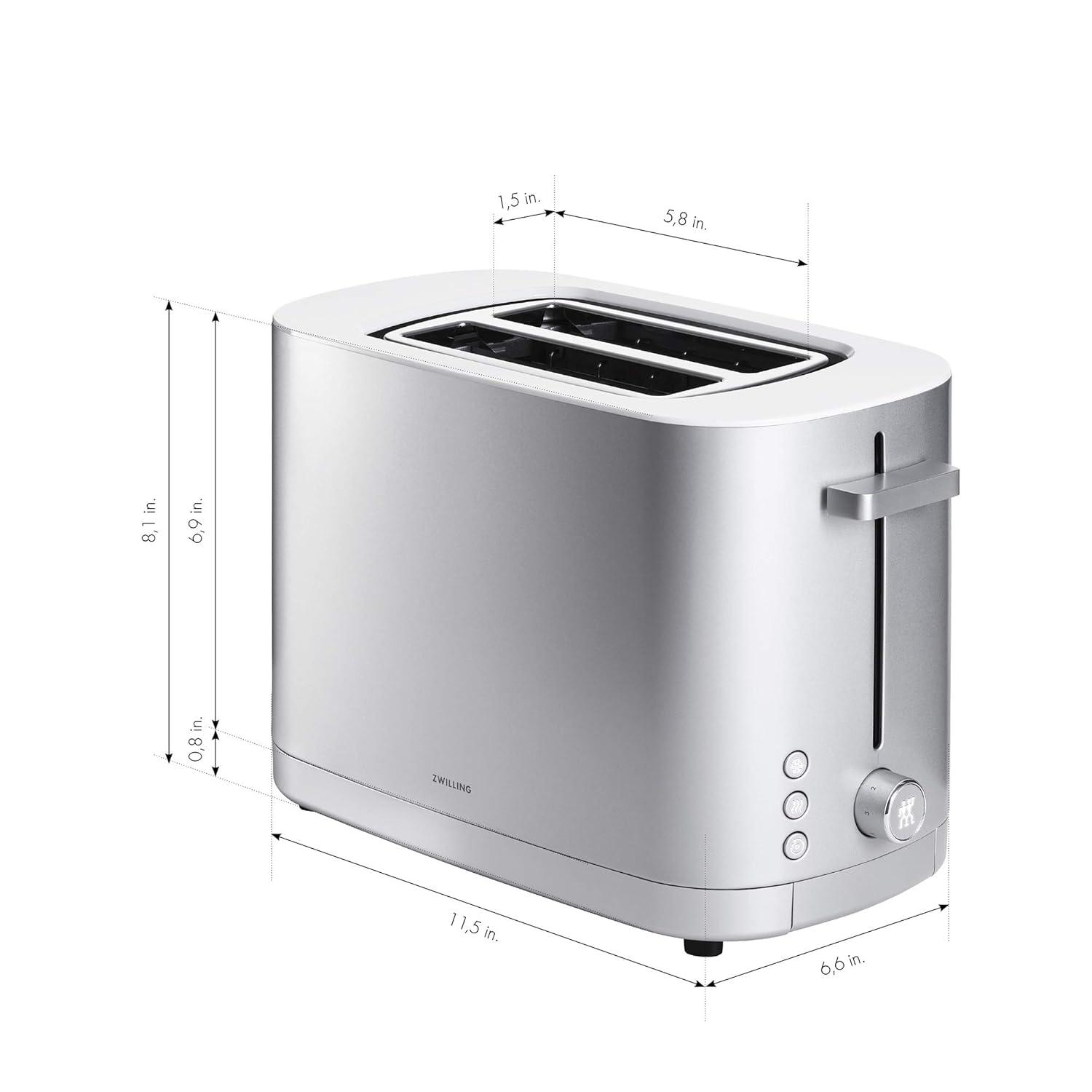 ZWILLING ® Enfinigy Silver 2-Slice Toaster