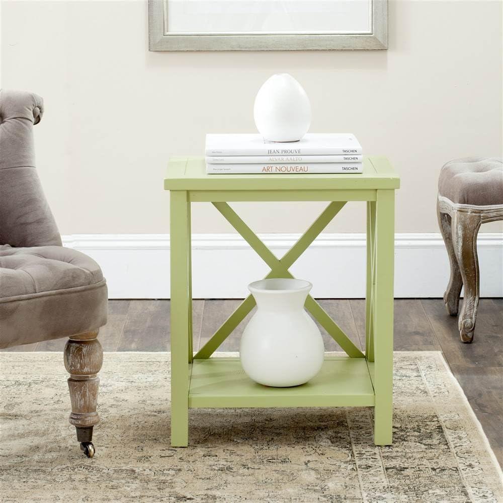 Candace End Table - Avocado Green - Safavieh.