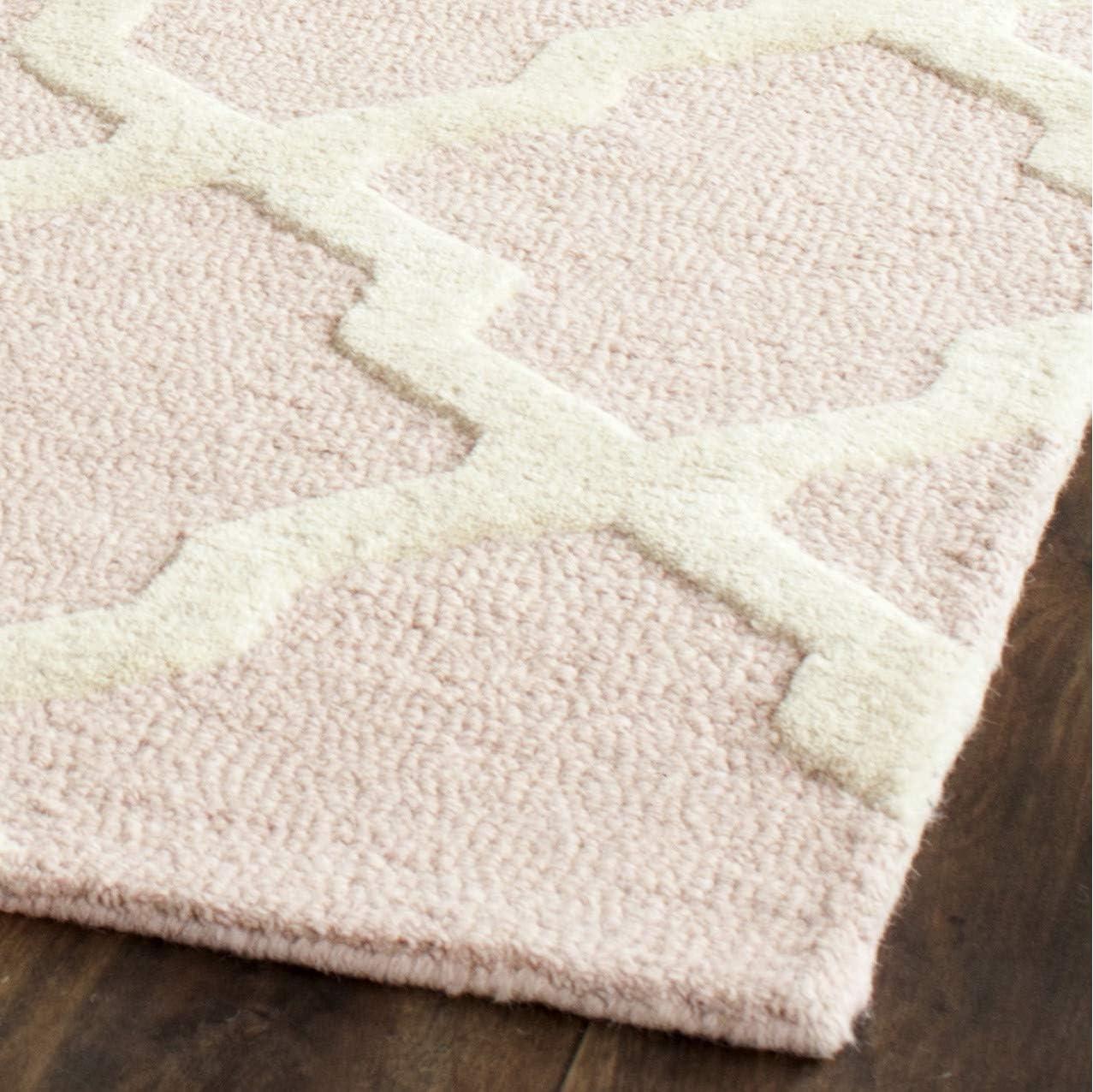 SAFAVIEH Cambridge Liam Geometric Wool Area Rug, Ivory/Beige, 8' x 10'