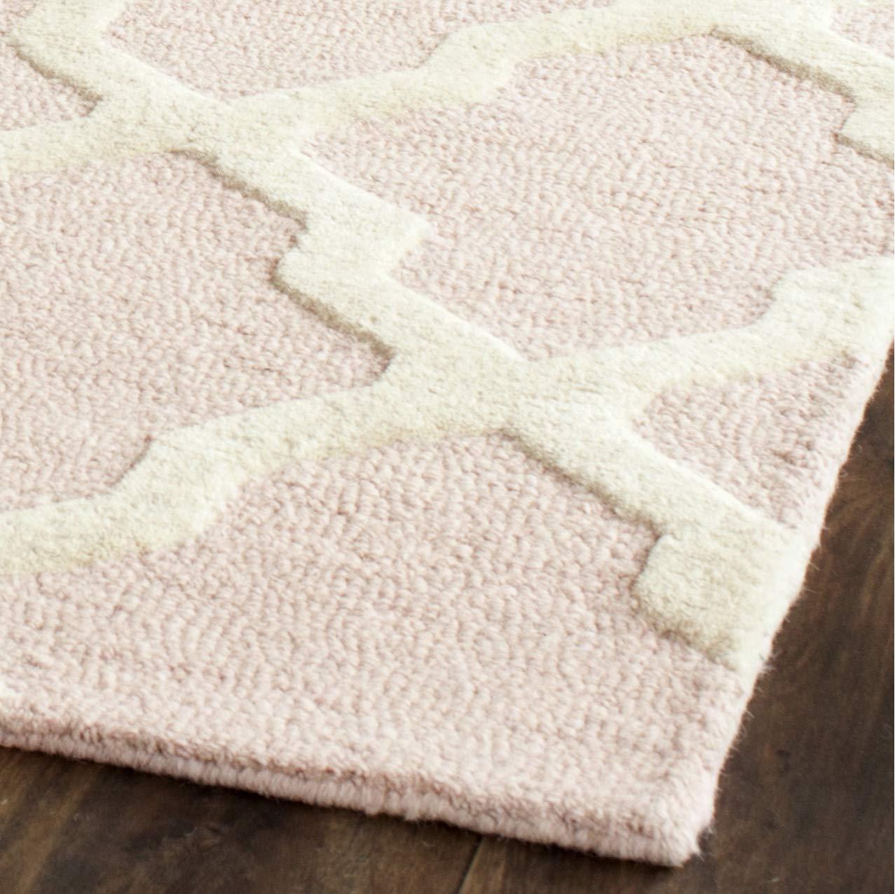 SAFAVIEH Cambridge Liam Geometric Wool Area Rug, Ivory/Beige, 8' x 10'