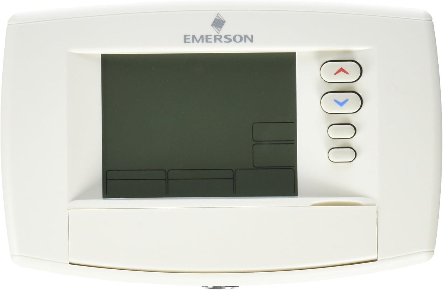 White Programmable Digital Touchscreen Thermostat with Remote Sensor