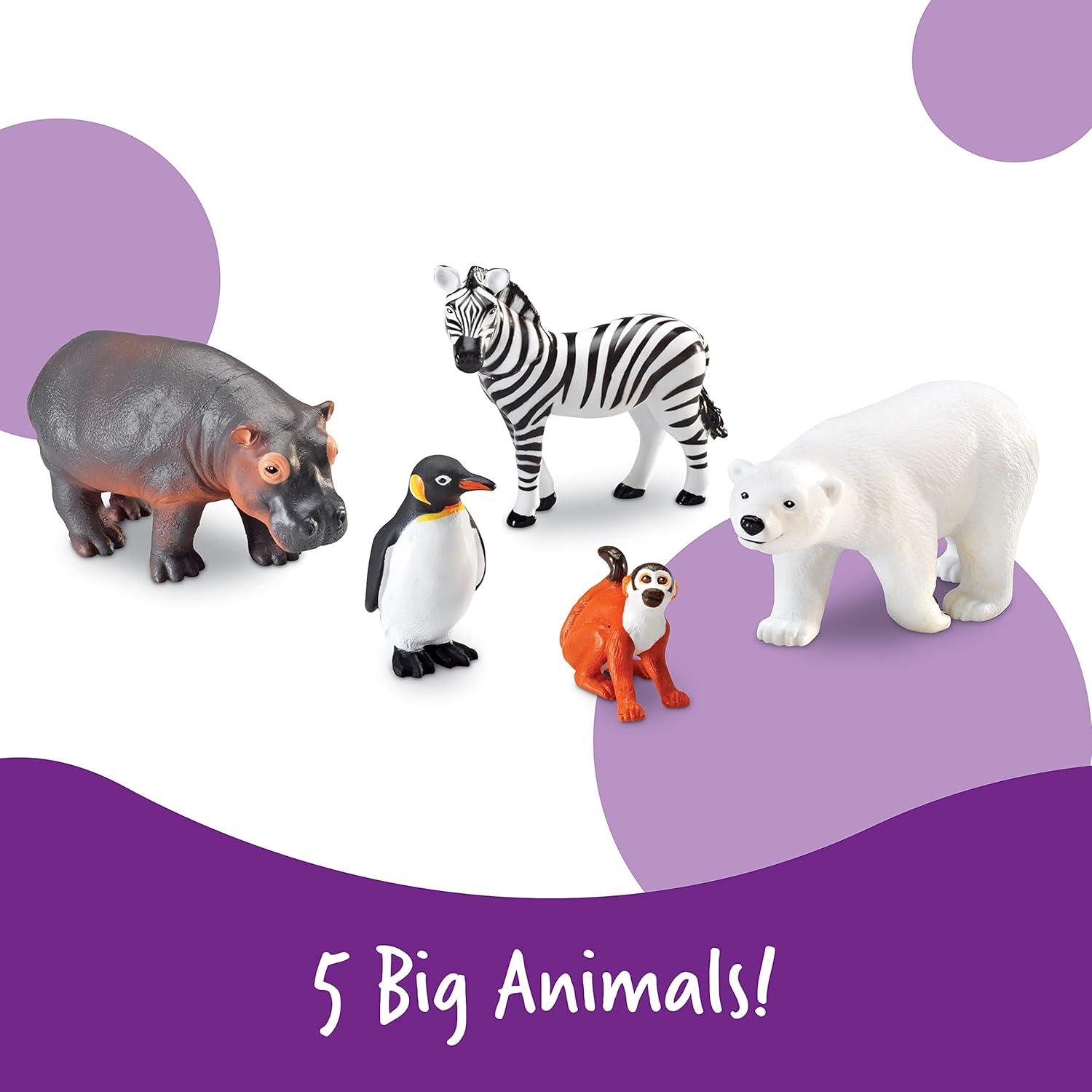 Learning Resources Jumbo Zoo Animals, Set Of 5