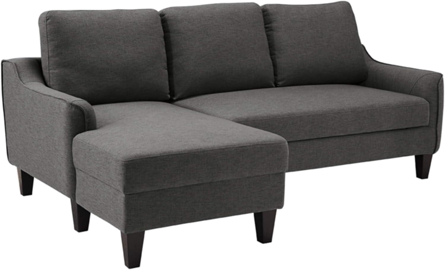 Contemporary Modern Gray Microfiber Sleeper Sofa with Pillow Back