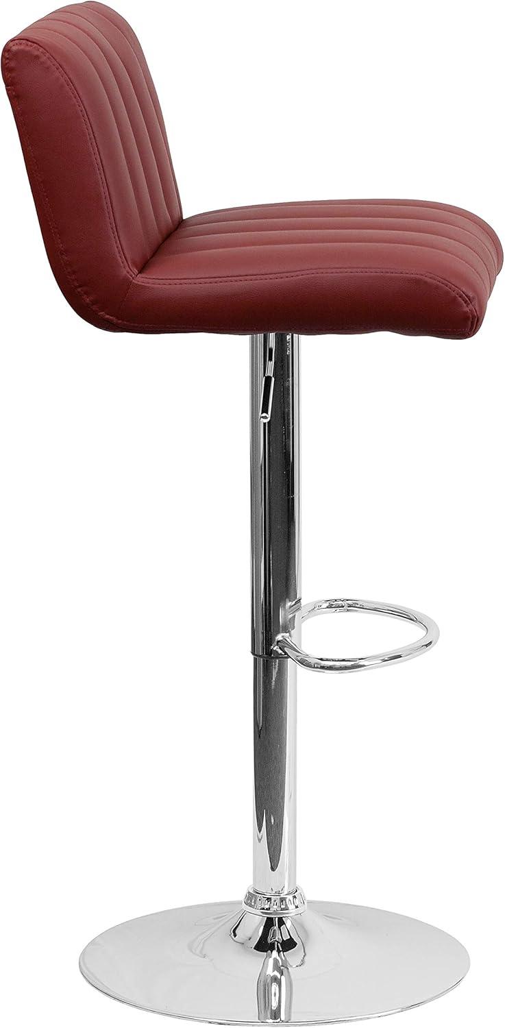 Adjustable Bar Stools - Counter Height Barstools with Back and Armrest