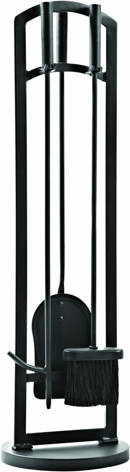 Pleasant Hearth Black Steel Arched Fireplace Toolset