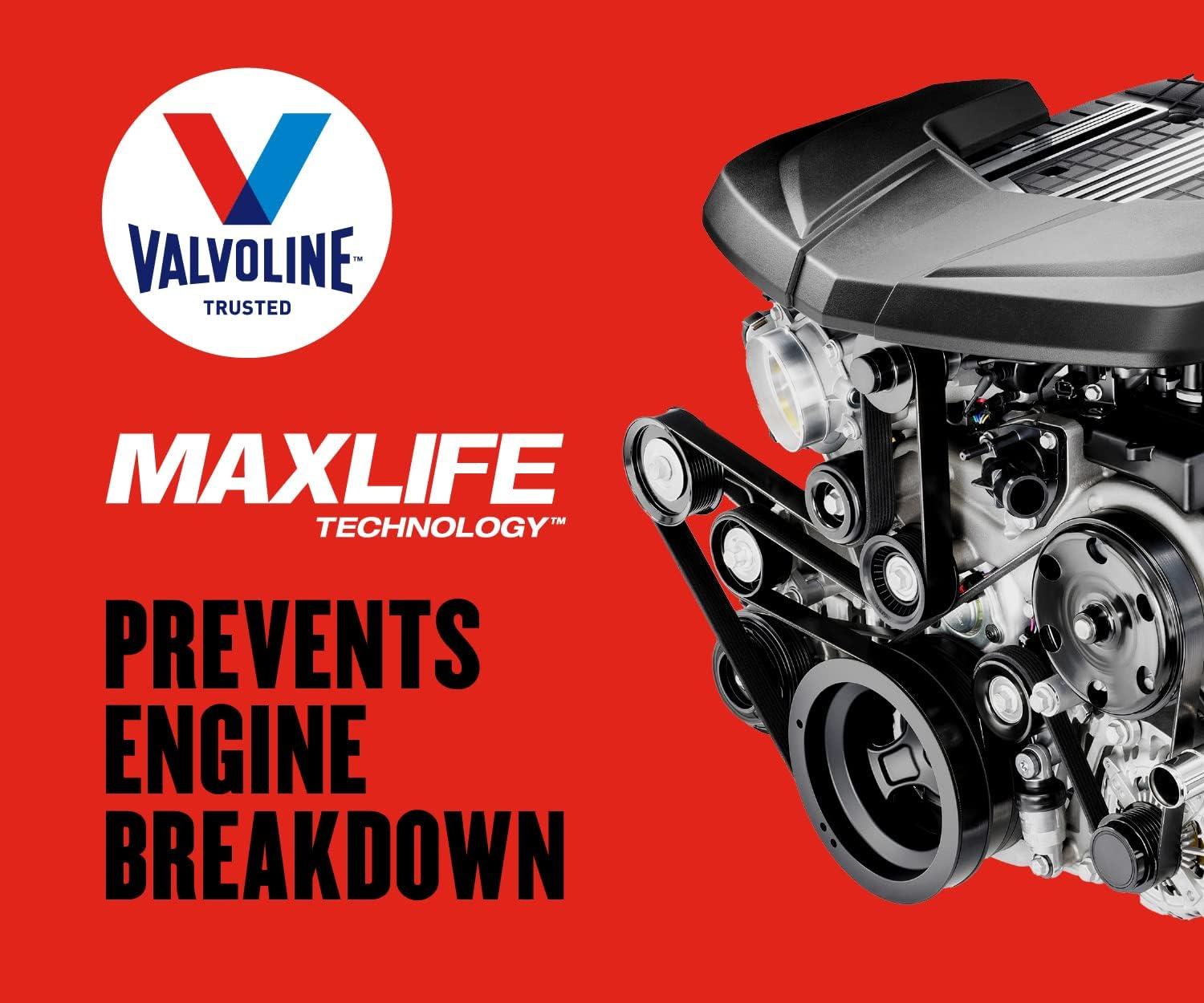 Valvoline High Mileage MaxLife 5W-30 Synthetic Blend Motor Oil 5 QT