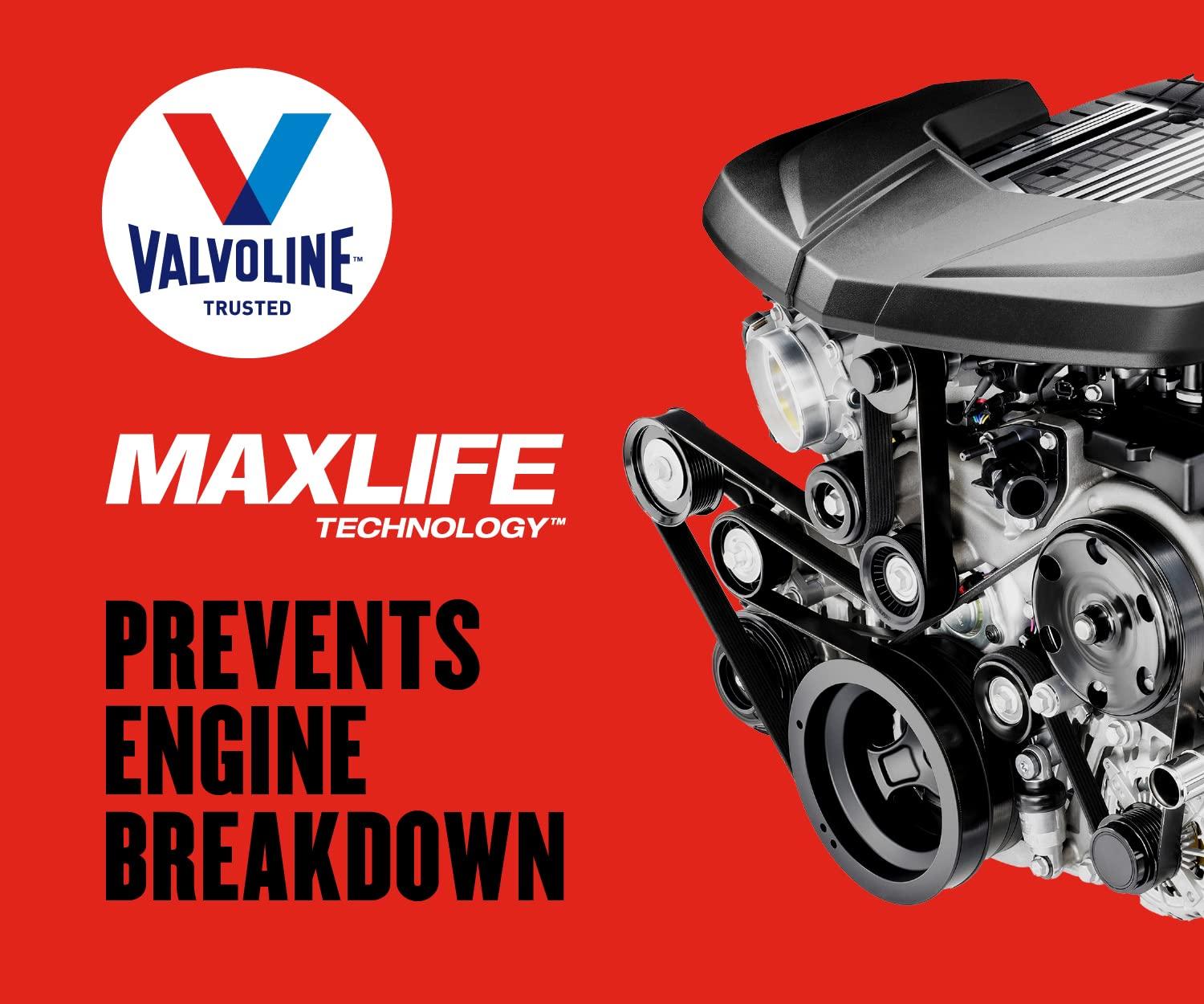 Valvoline High Mileage MaxLife 5W-30 Synthetic Blend Motor Oil 5 QT