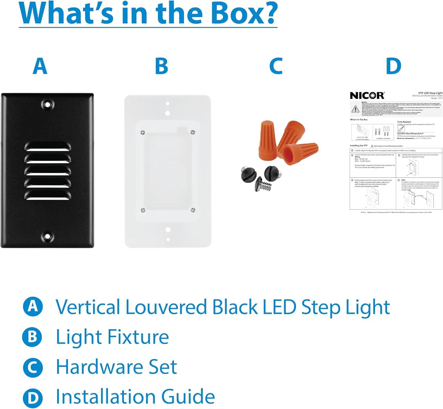 NICOR Lighting Integrated LED Step Light