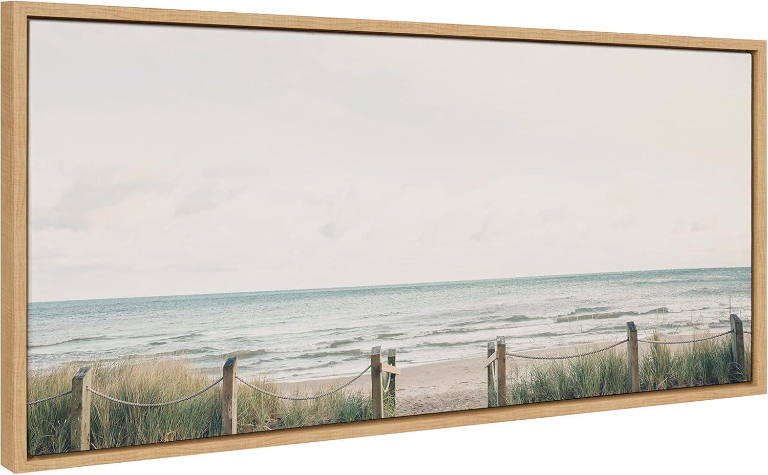 Sylvie Pale Sky Framed Canvas by F2 Images - Kate & Laurel All Things Decor