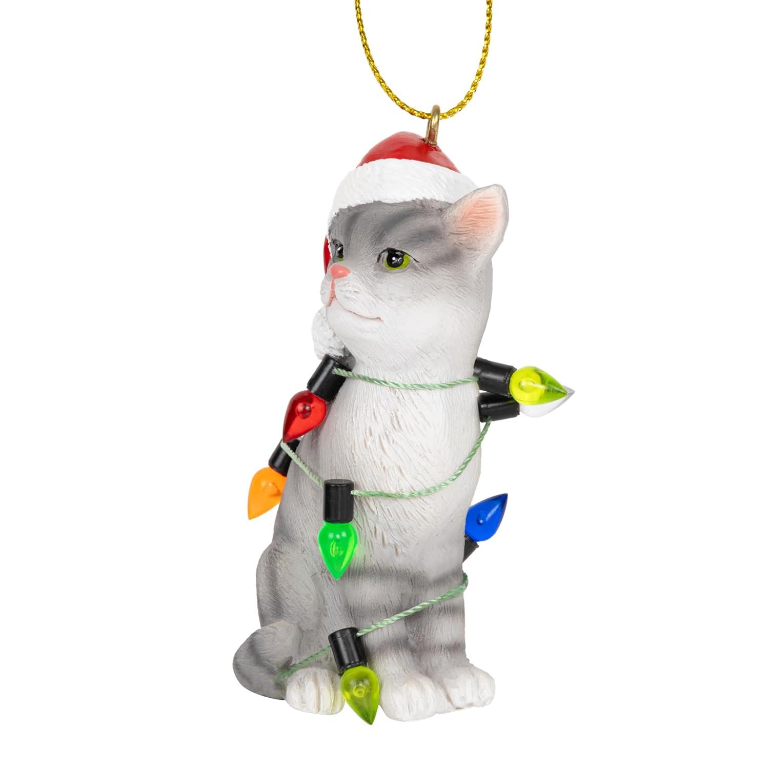 Charlton Home® Santa Cat Ornament