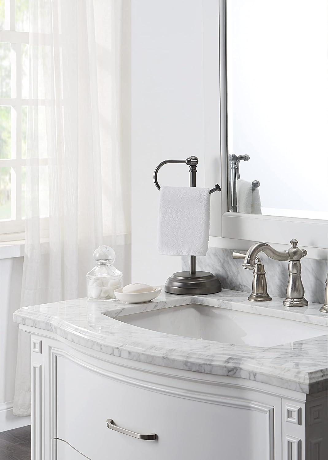 Heavy Weight Classic Decorative Metal Fingertip Towel Holder Stand