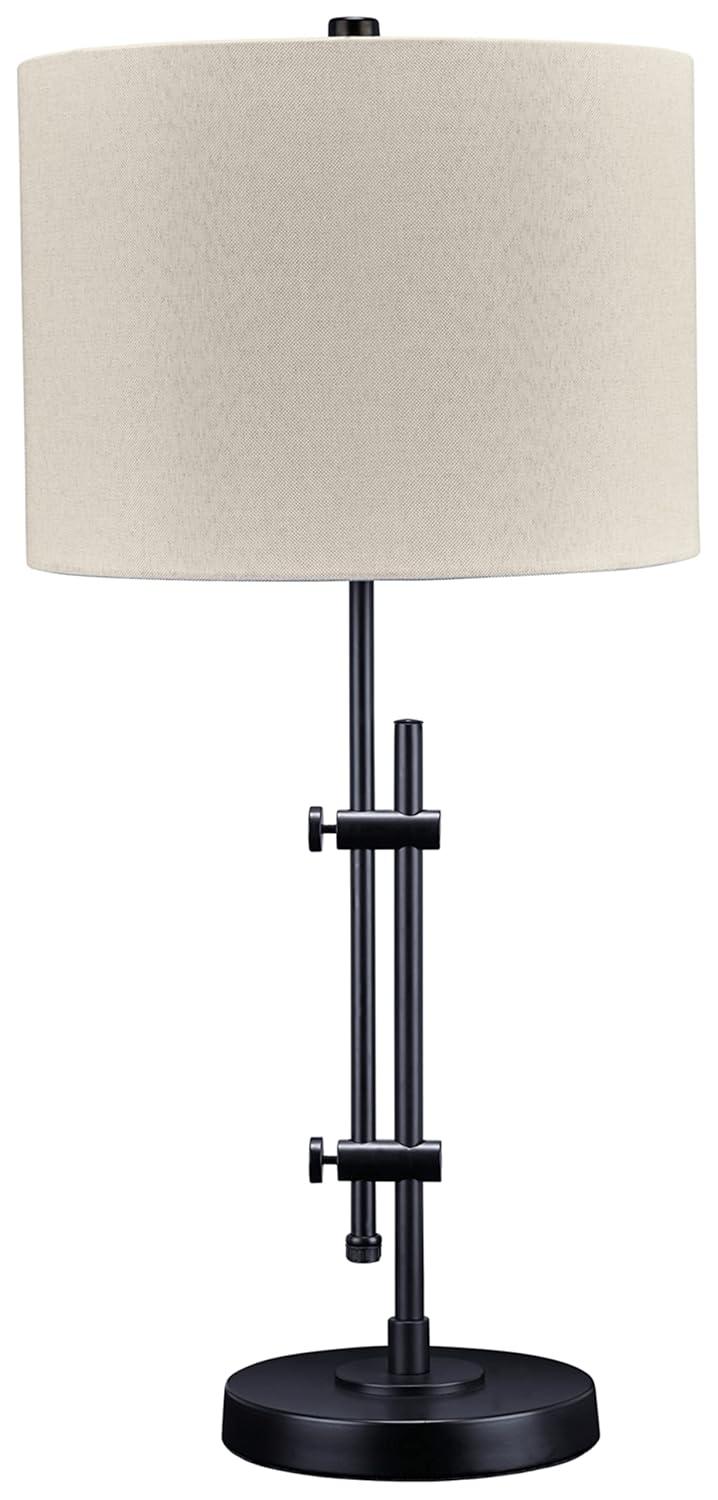 Baronvale Metal Table Lamp Black - Signature Design by Ashley: Adjustable, UL Listed, Modern Decor