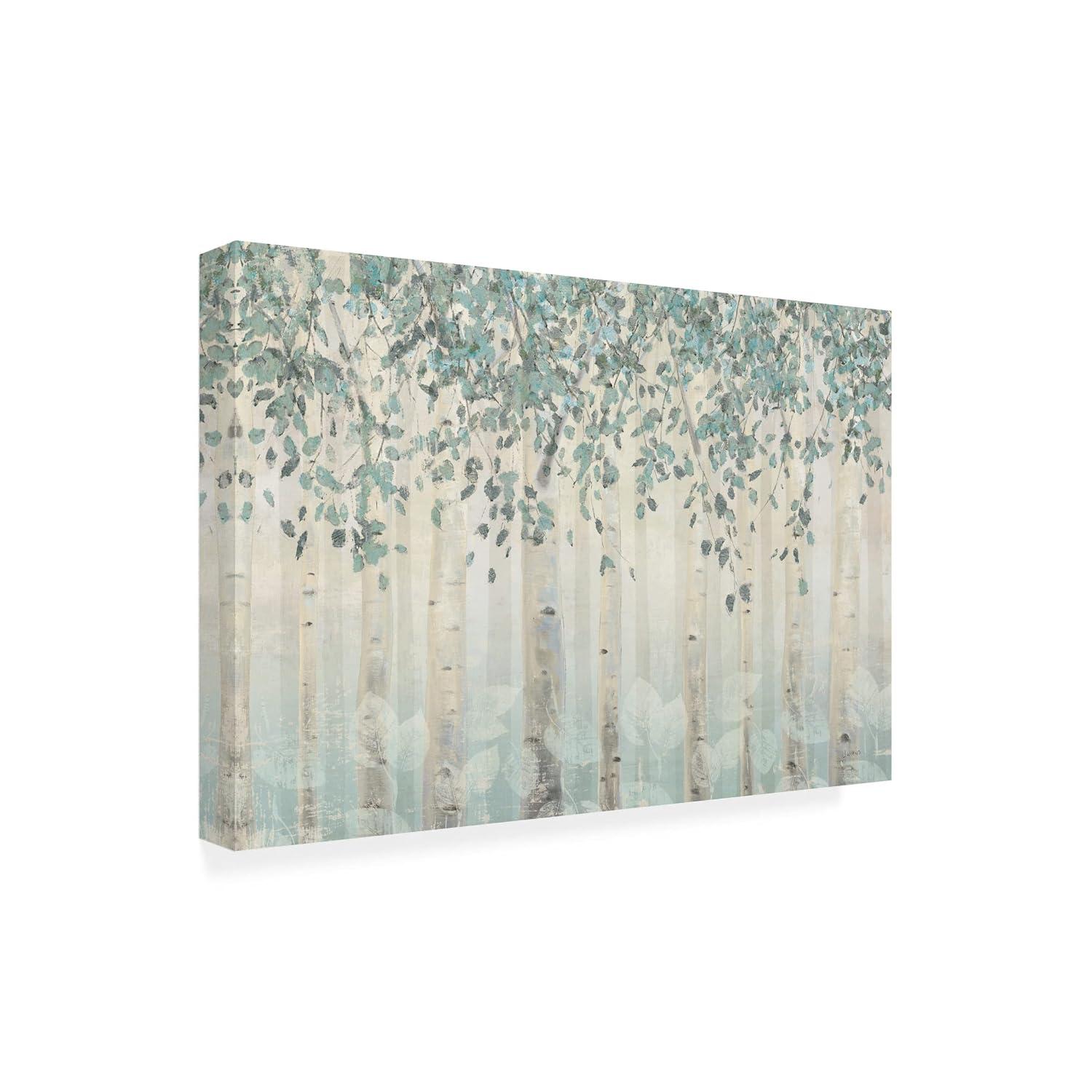 Winston Porter " Dream Forest I Silver Leaves " by James Wiens Painting Print