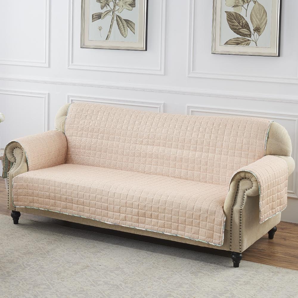 Barefoot Bungalow Phoenix Southwest Geo Quilted Reversible Sofa Slipcover
