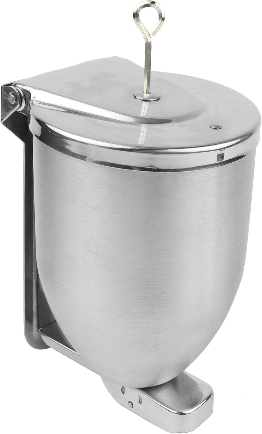 Vollum Powder-Soap Dispenser, Stainless Steel, Wall Mount, 32 Oz - Silver
