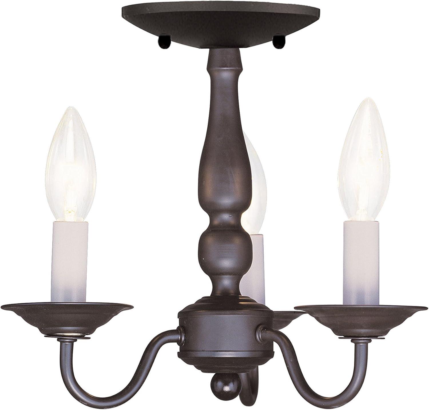 Livex Lighting Williamsburgh 3 - Light Chandelier in  Bronze